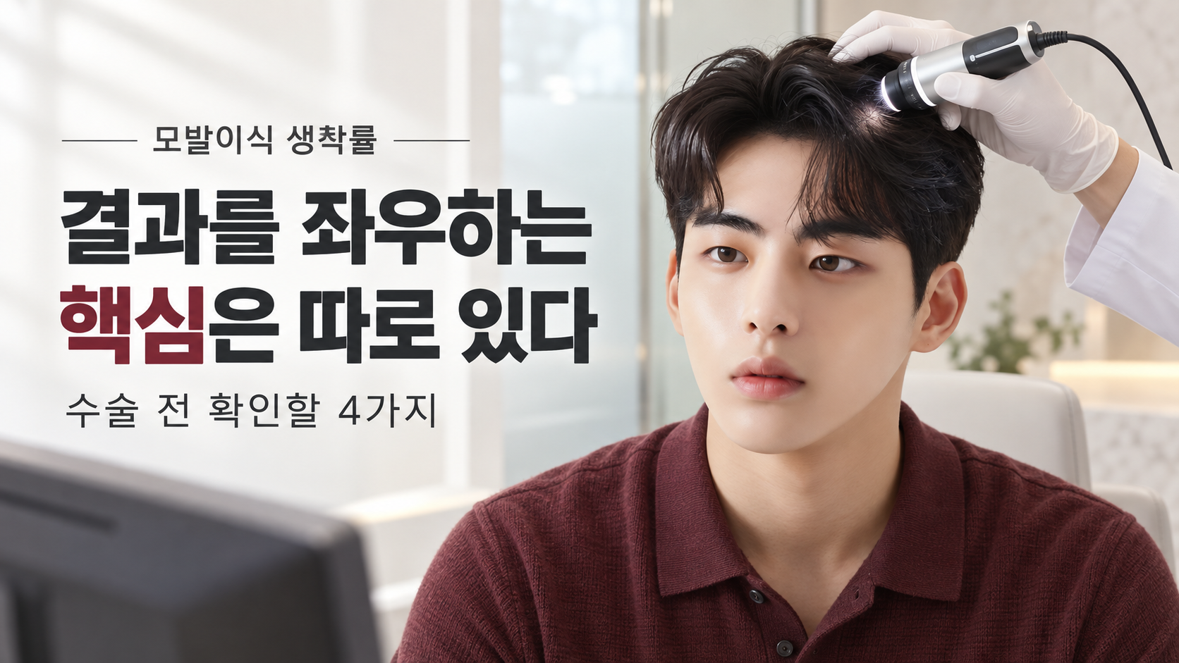 모발이식 생착률 좌우하는 핵심 조건은?