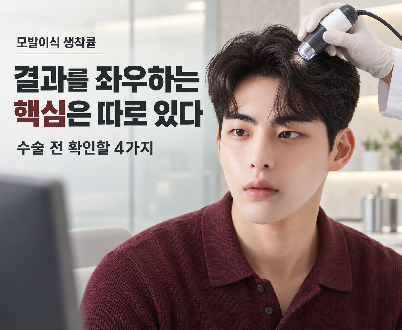 모발이식 생착률 좌우하는 핵심 조건은?