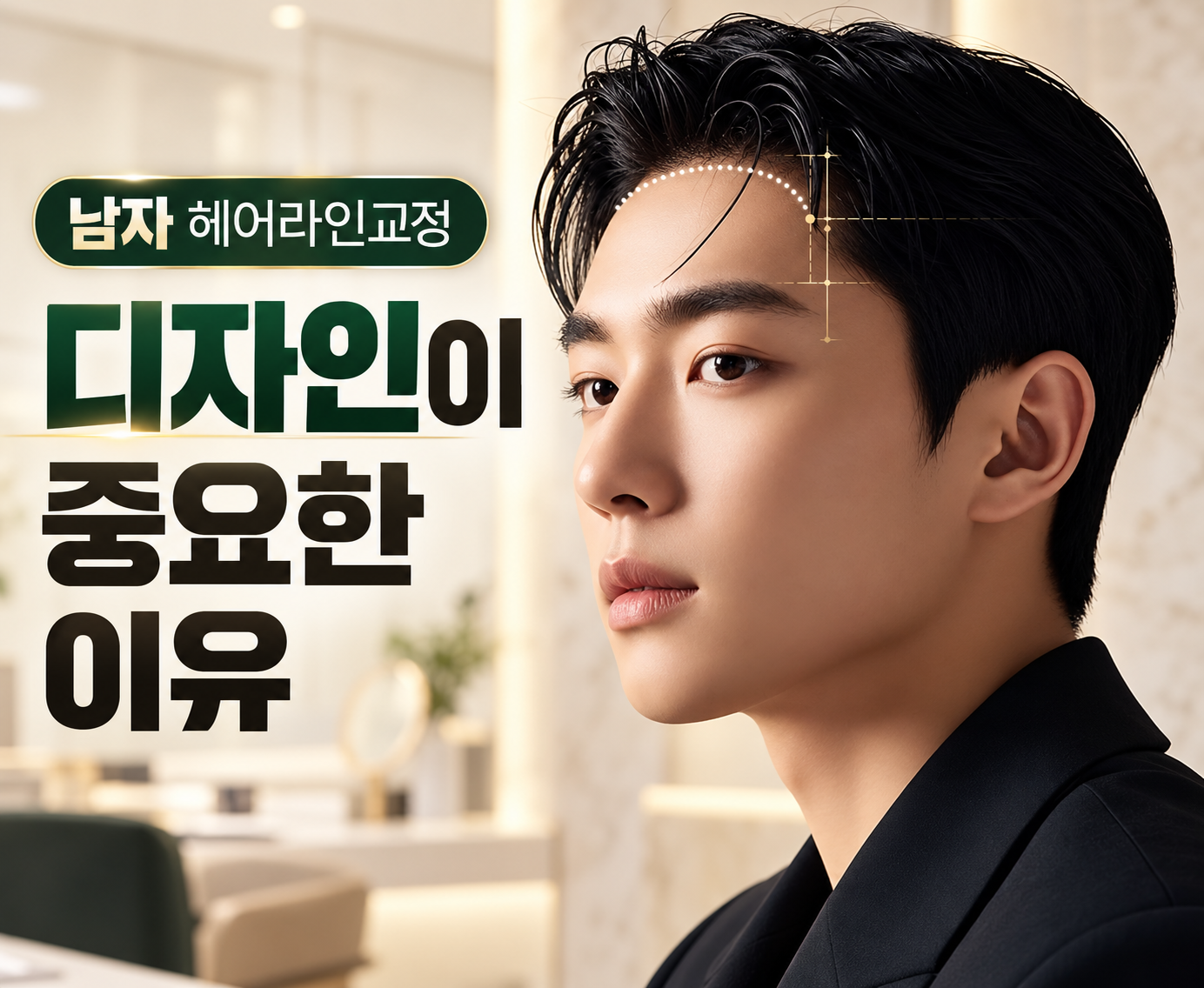 남자헤어라인교정, 디자인이 중요한 이유