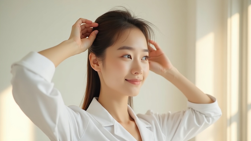 올백머리 위한 여자 헤어라인교정, 언제 필요할까